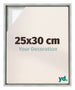 Lyon MDF Schattenfugenrahmen 25x30cm Silber Matt Vorne Messe | Yourdecoration.at