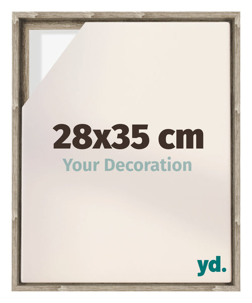 Lyon MDF Schattenfugenrahmen 28x35cm Sonoma Eiche Vorne Messe | Yourdecoration.at