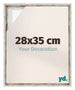 Lyon MDF Schattenfugenrahmen 28x35cm Weiss Vintage Vorne Messe | Yourdecoration.at