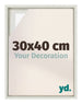 Lyon MDF Schattenfugenrahmen 30x40cm White Wash Vorne Messe | Yourdecoration.at