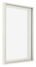 Lyon MDF Schattenfugenrahmen 4 5 Weiss Matt Vorne Schrag | Yourdecoration.at