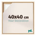 Lyon MDF Schattenfugenrahmen 40x40cm Buche Vorne Messe | Yourdecoration.at