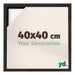 Lyon MDF Schattenfugenrahmen 40x40cm Eiche Dunkel Vorne Messe | Yourdecoration.at