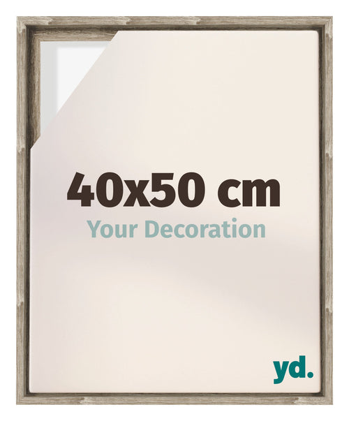 Lyon MDF Schattenfugenrahmen 40x50cm Sonoma Eiche Vorne Messe | Yourdecoration.at