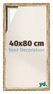 Lyon MDF Schattenfugenrahmen 40x80cm Gold Antik Vorne Messe | Yourdecoration.at