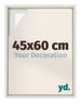 Lyon MDF Schattenfugenrahmen 45x60cm White Wash Vorne Messe | Yourdecoration.at