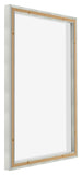 Lyon MDF Schattenfugenrahmen 5 7 Silber Matt Ruckseite Schrag | Yourdecoration.at