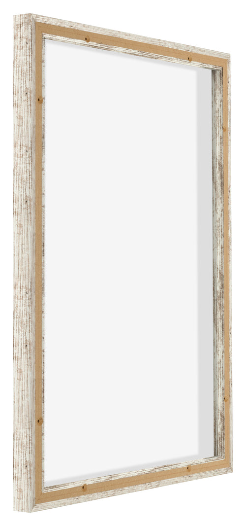Lyon MDF Schattenfugenrahmen 5 7 Weiss Vintage Ruckseite Schrag | Yourdecoration.at