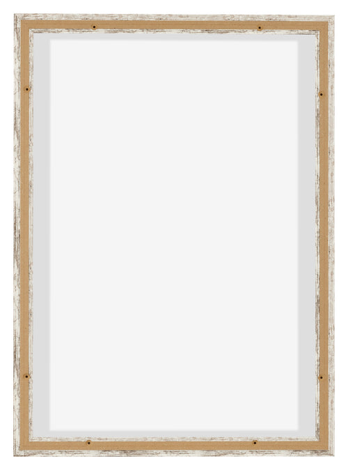 Lyon MDF Schattenfugenrahmen 5 7 Weiss Vintage Ruckseite | Yourdecoration.at