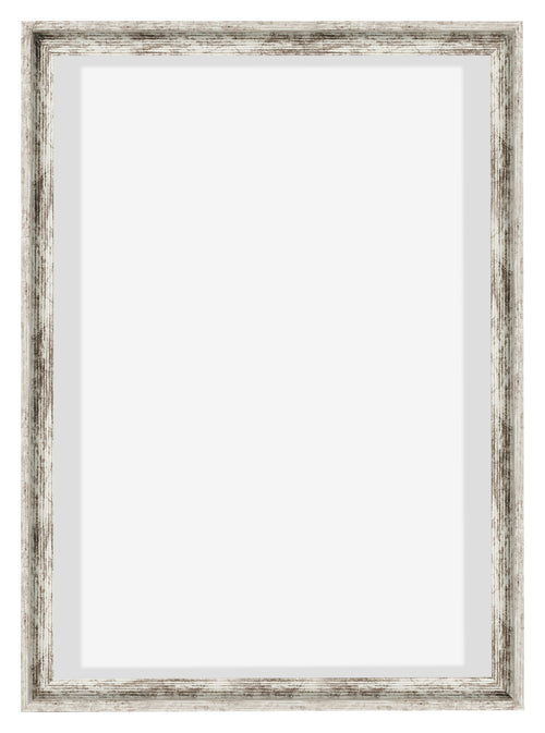 Lyon MDF Schattenfugenrahmen 5 7 Weiss Vintage Vorne | Yourdecoration.at