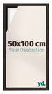Lyon MDF Schattenfugenrahmen 50x100cm Eiche Dunkel Vorne Messe | Yourdecoration.at