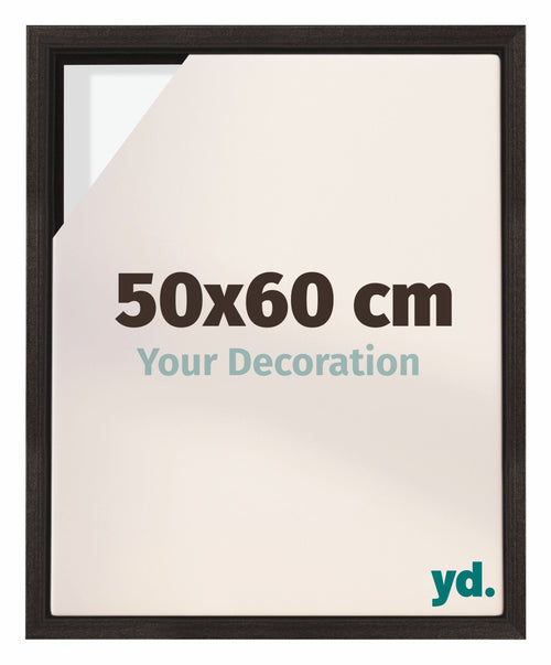 Lyon MDF Schattenfugenrahmen 50x60cm Eiche Dunkel Vorne Messe | Yourdecoration.at