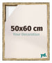 Lyon MDF Schattenfugenrahmen 50x60cm Gold Antik Vorne Messe | Yourdecoration.at