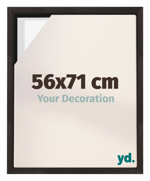 Lyon MDF Schattenfugenrahmen 56x71cm Eiche Dunkel Vorne Messe | Yourdecoration.at