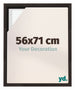 Lyon MDF Schattenfugenrahmen 56x71cm Eiche Dunkel Vorne Messe | Yourdecoration.at