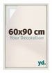 Lyon MDF Schattenfugenrahmen 60x90cm Weiss Matt Vorne Messe | Yourdecoration.at