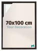 Lyon MDF Schattenfugenrahmen 70x100cm Eiche Dunkel Vorne Messe | Yourdecoration.at