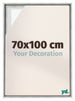 Lyon MDF Schattenfugenrahmen 70x100cm Silber Matt Vorne Messe | Yourdecoration.at