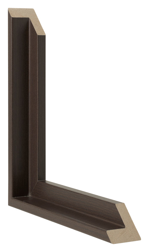 Lyon MDF Schattenfugenrahmen Eiche Dunkel Querschnitte | Yourdecoration.at