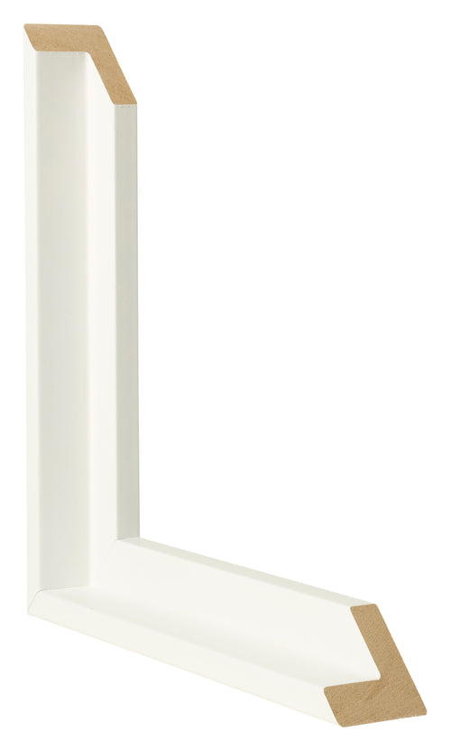 Lyon MDF Schattenfugenrahmen Weiss Matt Querschnitte | Yourdecoration.at