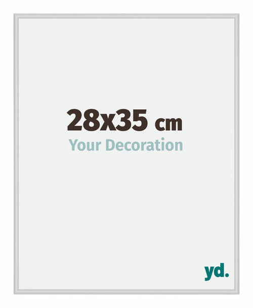 Miami Aluminium Bilderrahmen 28x35cm Silber Matt Vorne Messe | Yourdecoration.at