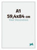 Miami Aluminium Bilderrahmen 59 4x84cm A1 Silber Matt Vorne Messe | Yourdecoration.at