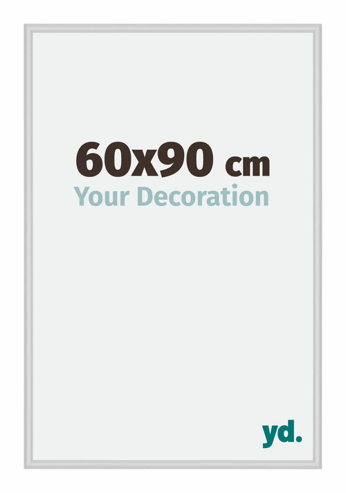 Miami Aluminium Bilderrahmen 60x90cm Silber Matt Vorne Messe | Yourdecoration.at