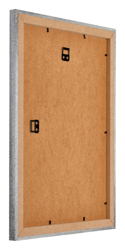 Mura MDF Bilderrahmen 18x24cm Grau Gewischt Rucksteite Schrag | Yourdecoration.at