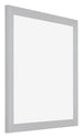 Mura MDF Bilderrahmen 20x20cm Silber Matt Vorne Schrag | Yourdecoration.at