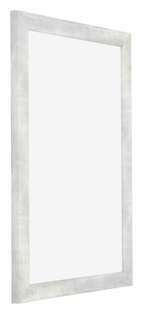 Mura MDF Bilderrahmen 20x30cm Silberglanz Vintage Vorne Schrag | Yourdecoration.at