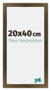 Mura MDF Bilderrahmen 20x40cm Bronze Dekor Vorne Messe | Yourdecoration.at