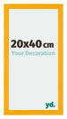 Mura MDF Bilderrahmen 20x40cm Gelb Vorne Messe | Yourdecoration.at