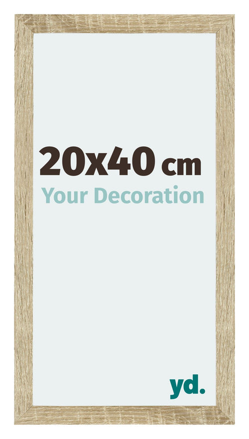 Mura MDF Bilderrahmen 20x40cm Sonoma Eiche Vorne Messe | Yourdecoration.at