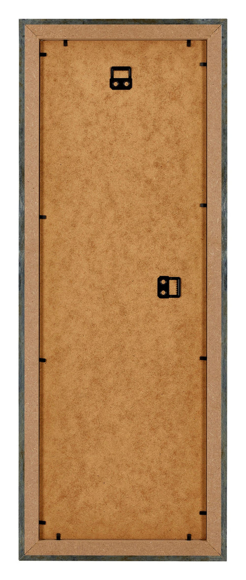 Mura MDF Bilderrahmen 20x60 Blau Gold Meliert Rucksteite | Yourdecoration.at