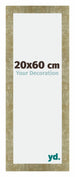 Mura MDF Bilderrahmen 20x60cm Gold Antik Vorne Messe | Yourdecoration.at