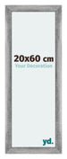 Mura MDF Bilderrahmen 20x60cm Grau Gewischt Vorne Messe | Yourdecoration.at
