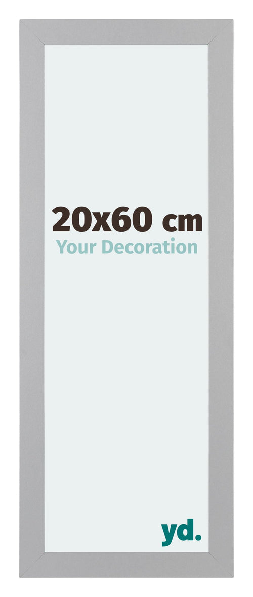 Mura MDF Bilderrahmen 20x60cm Grau Vorne Messe
