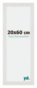 Mura MDF Bilderrahmen 20x60cm Weiss Matt Vorne Messe | Yourdecoration.at