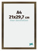Mura MDF Bilderrahmen 21x29 7cm A4 Bronze Dekor Vorne Messe | Yourdecoration.at