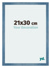 Mura MDF Bilderrahmen 21x30cm Hell Blau Geveegd Vorne Messe | Yourdecoration.at