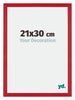 Mura MDF Bilderrahmen 21x30cm Rot Vorne Messe | Yourdecoration.at