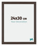 Mura MDF Bilderrahmen 24x30cm Eiche Dunkel Vorne Messe | Yourdecoration.at