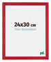 Mura MDF Bilderrahmen 24x30cm Rot Vorne Messe | Yourdecoration.at