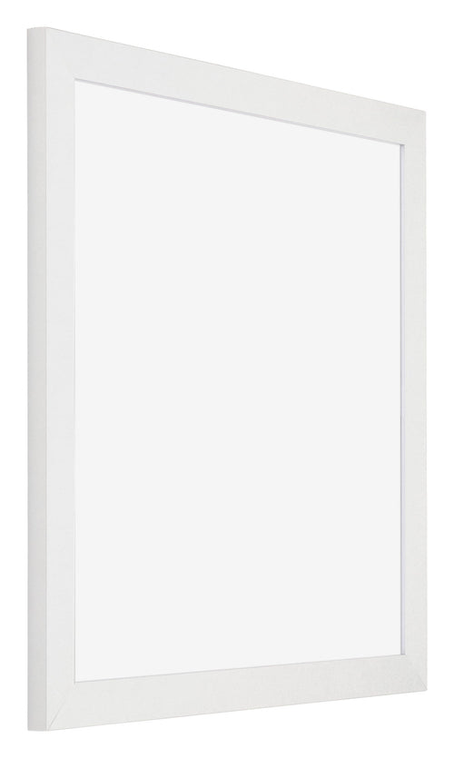 Mura MDF Bilderrahmen 25x25cm Weiss Hochglanz Vorne Schräg | Yourdecoration.at