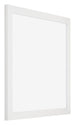 Mura MDF Bilderrahmen 25x25cm Weiss Hochglanz Vorne Schräg | Yourdecoration.at