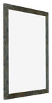 Mura MDF Bilderrahmen 25x30cm Blau Gold Meliert Vorne Schrag | Yourdecoration.at