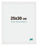 Mura MDF Bilderrahmen 25x30cm Weiss Hochglanz Vorne Messe | Yourdecoration.at