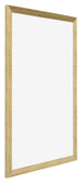 Mura MDF Bilderrahmen 25x35cm Gold Glanz Vorne Schrag | Yourdecoration.at