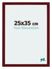Mura MDF Bilderrahmen 25x35cm Weinrot Gewischt Vorne Messe | Yourdecoration.at