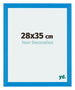Mura MDF Bilderrahmen 28x35cm Hell Blau Vorne Messe | Yourdecoration.at
